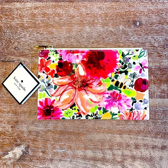 NWT Kate Spade Dahlia Pencil Pouch - Picture 1 of 7